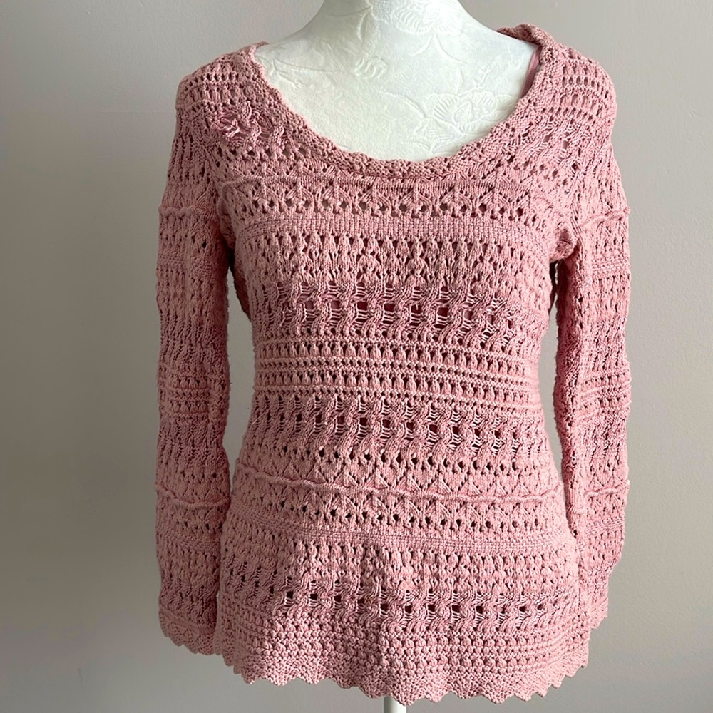Women’s Dana Buchman light pink Sweater Size XS